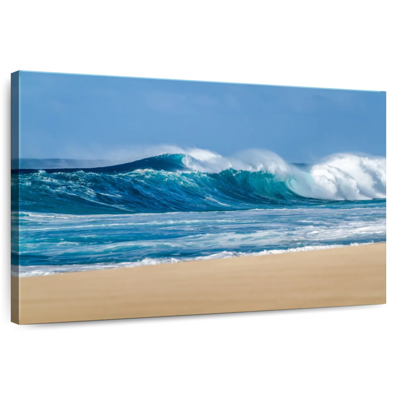 Senne Breaking Sea Waves, 8" H x 12" W