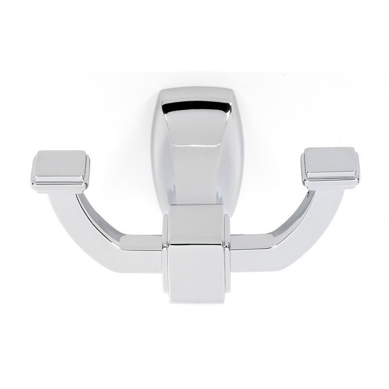 Double Robe Hook, Polished Chrome
