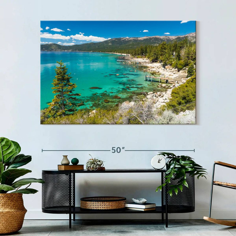 Plage cachée d'Alvord Lake Tahoe, H 34 po x l 51 po