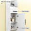 Armoire de rangement étroite étroite avec tiroir et grande salle de bain-446783058