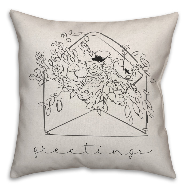 Floral Throw Pillow