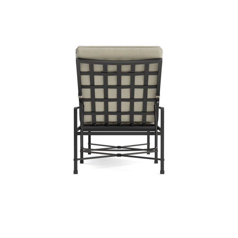 Venetian Outdoor Chaise Lounge, Textured Pewter, Fusion Neptune