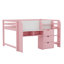 Lit mezzanine bas avec bureau intégré-1640499985