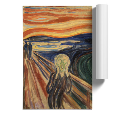 The Scream by Edvard Munch - Frameless Print