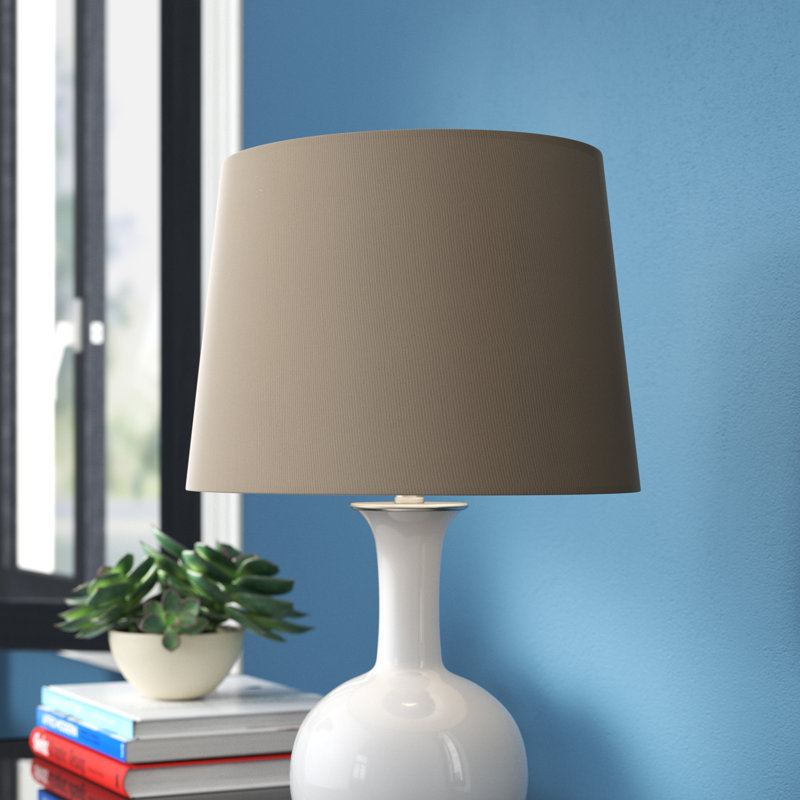 Lorin Cotton Empire Lamp Shade, Taupe, 24cm H x 34cm W x 40cm D