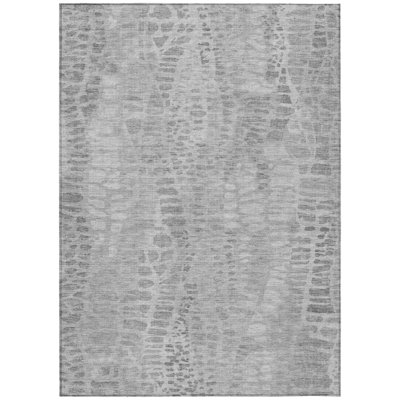 Machine Washable Indoor/Outdoor Jozwiak ACN2382 Circles Rug