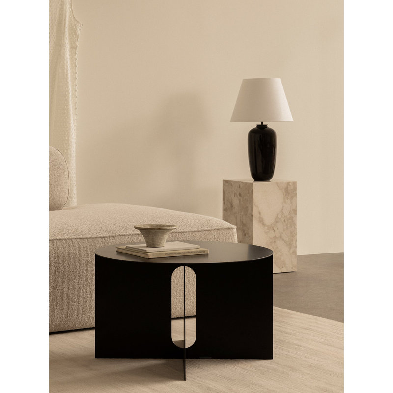 Androgyne End Table, Brushed Steel