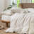 MooMee Striped Duvet Cover Set 100% Washed Cotton Linen Like Textured-115097792-112681252