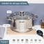 Buckingham Deep Casserole Dish Mirror Finish with Glass Lid-762189896