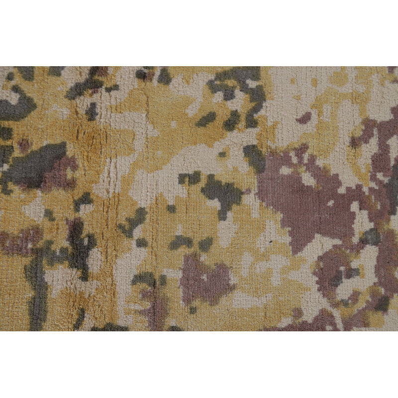 Tapis oriental à motif abstrait all-over 6 x 8
