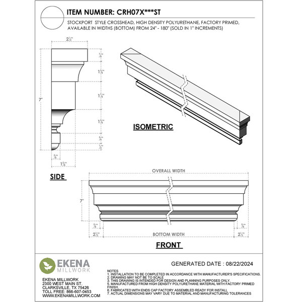 Dimensions du produit