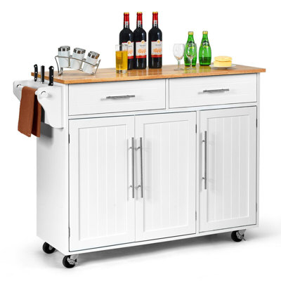 Stephan 121 cm W Kitchen Cart with