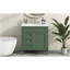 Meuble-lavabo de salle de bain avec lavabo simple, armoire de rangement de salle de bain avec 2 tiroirs et un tiroir basculant-955318081