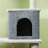 52 Inch Cat Tree with Scratching Posts, Cat Bed, Condo, Light Grey