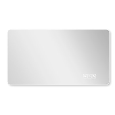 Wall Mounted Led Lighting Makeup Mirror - 2448 Inches. Three Color Lighting, Dimming, Ip44 Waterproof, Fog. 5Mm Silver Mirror, Modes. Quick Heating Defogging, Intelligent Sensing Modern Glass