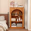 48" Tall 3-Tier Arched Open Freestanding Bookcase