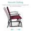 Fauteuil oscillant d'extérieur en métal Nethuki-1977410468