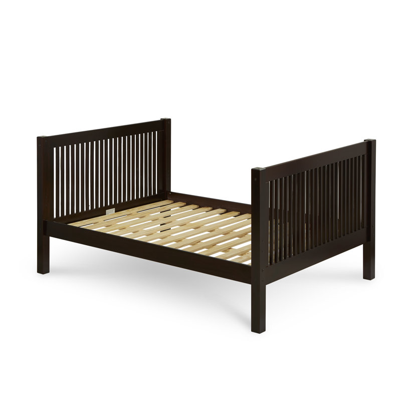 Lit plateforme double avec lit gigogne Fradin, Cappuccino