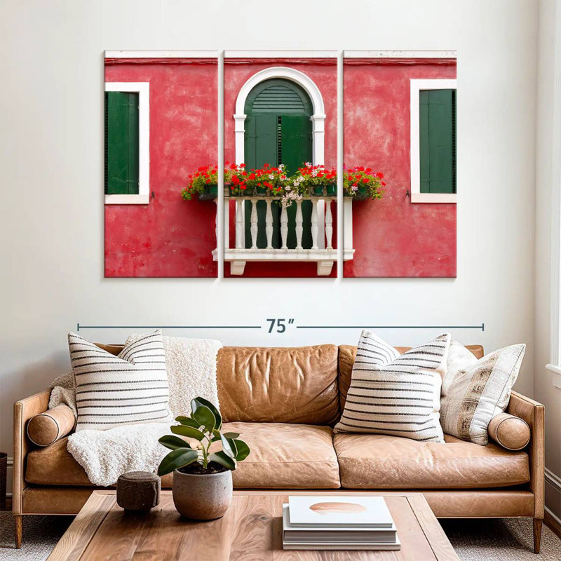 Lilie Balcony In Burano, 42" H x 65" W
