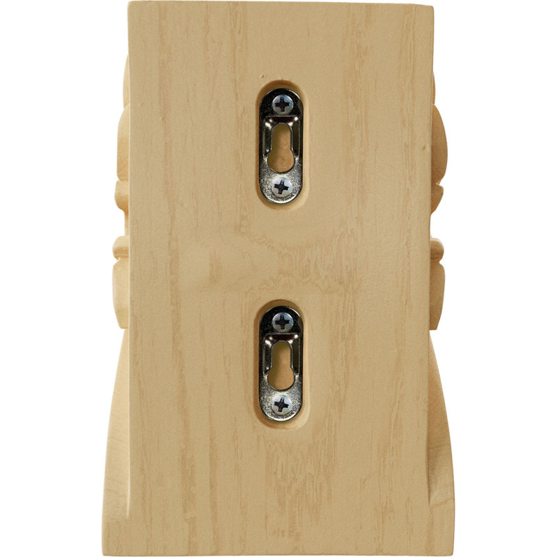 Corbeau à feuilles d'acanthe, Érable dur, L 4,5 po x H 7 po x P 3,75 po