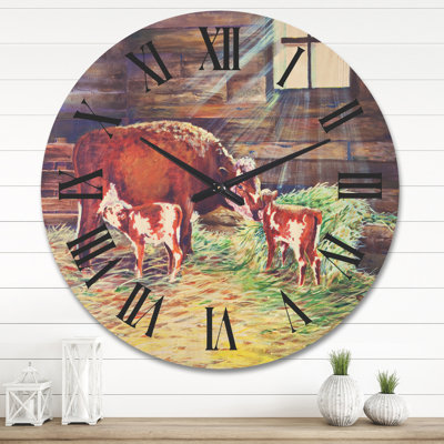 Solid Wood Wall Clock