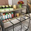 Grande cage en fer pour animaux de compagnie - avec roulettes et pratique, beige / noir, 49,89 po H, 23,58 l, 35,9 po avec roues-192914297-192914296