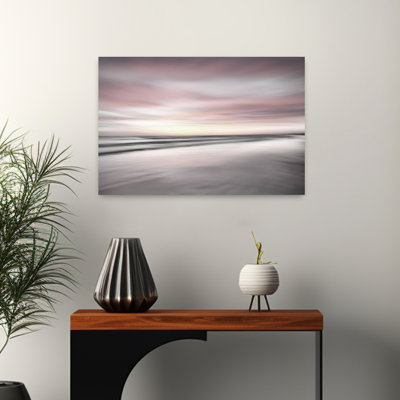 Nuage rose abstrait art serein plage sereine
