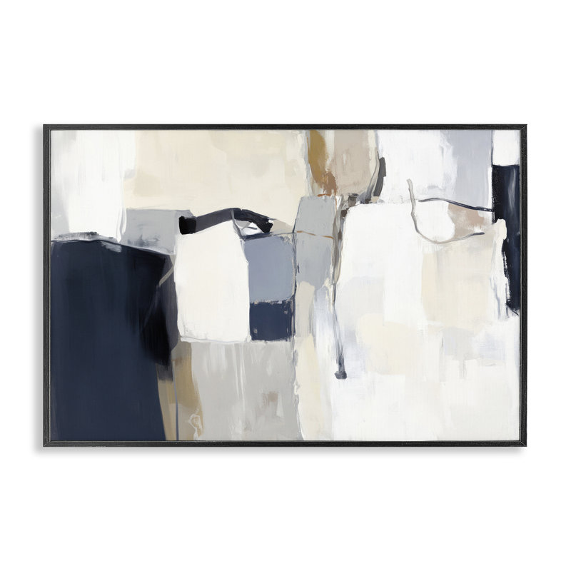 «Neutral Tapisserie», giclée encadrée par Irena Orlov, H 16 po x l 24 po, Giclée encadrée noir minuit