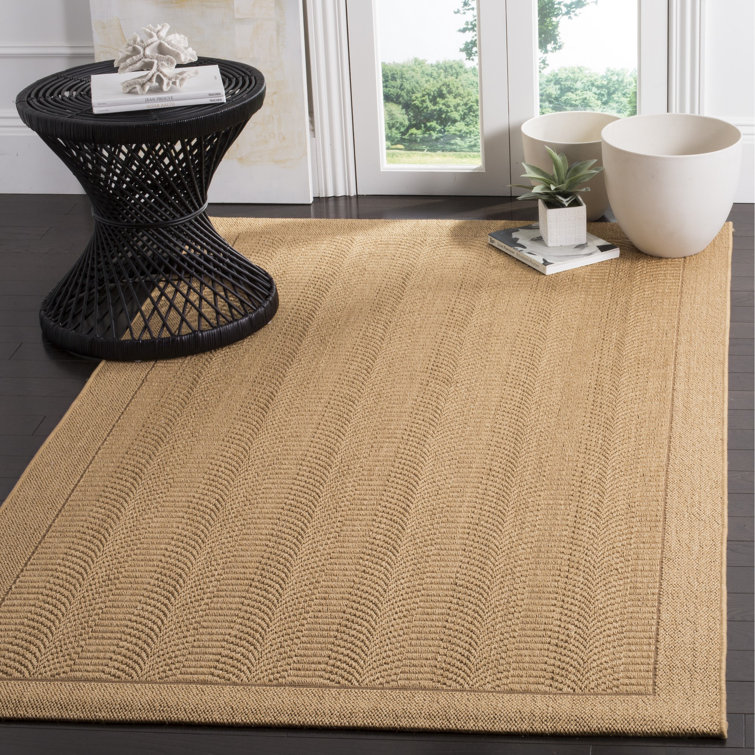 Tapis géométrique en jute et sisal Chateaux