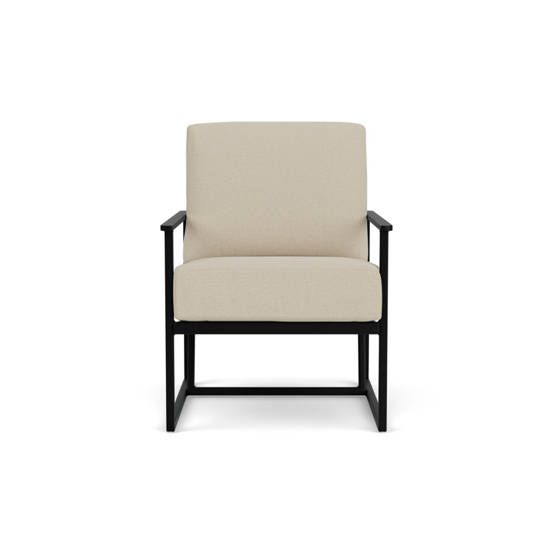 Summit Outdoor Lounge Chair, Charcoal, Rumba Straw, Ebony