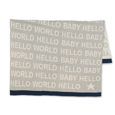  Jeté 100% coton Hello Baby