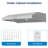 BASAT 20.5 " W Stainless Steel 400 CFM Ducted (Vented) Under Cabinet and Wall Range Hood with Baffle Filter