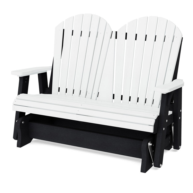 Fauteuil oscillant double Heritage, Blanc/Noir
