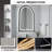 Metal Arch LED Wall Mirror-1645045221