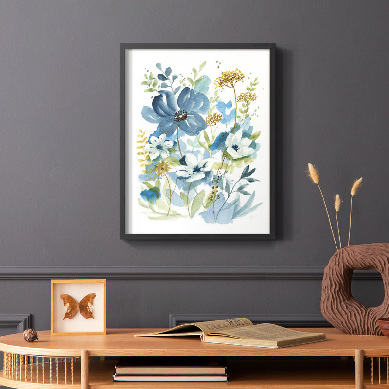 Wild Medley I, reproduction encadrée - bois massif, Noir, H 14 po x l 11 po
