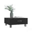 Table basse, un tiroir, quatre pieds, noir, table-1307545211