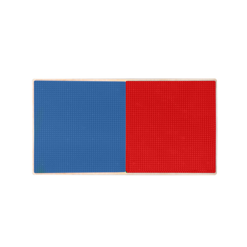 Ensemble de table et de chaises pour enfants à hauteur réglable, H 18,5 po x L 35 po x l 15,5 po, Rouge/bleu