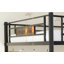 Lit mezzanine avec rangement en métal