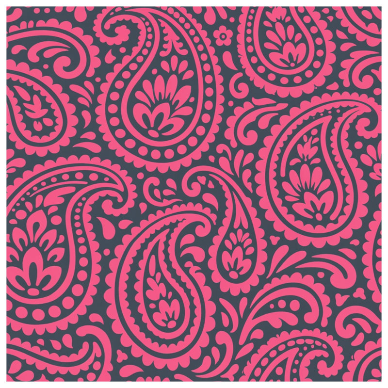 Housses de couette à motif cachemire rose, Twin
