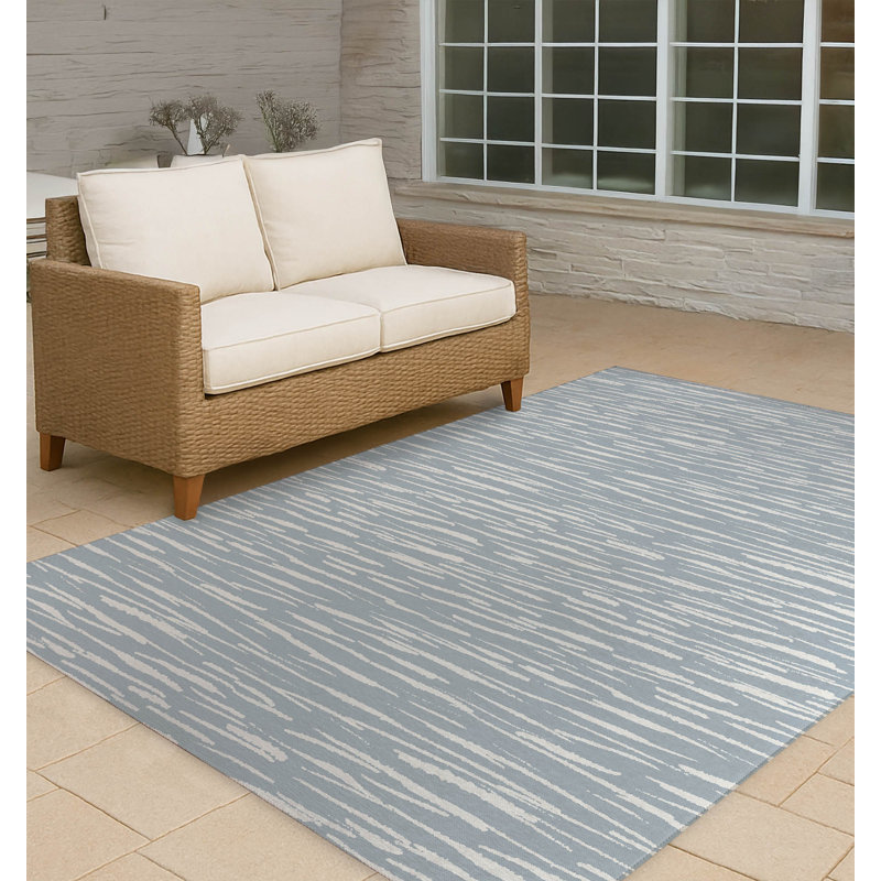 Spectrum Strands Non-Slip Outdoor Rug, Rectangle 4' x 6'