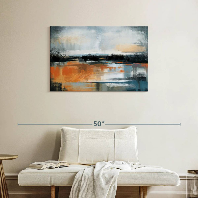 Avery Sunstruck Abstract Landscape, 24" H x 36" W