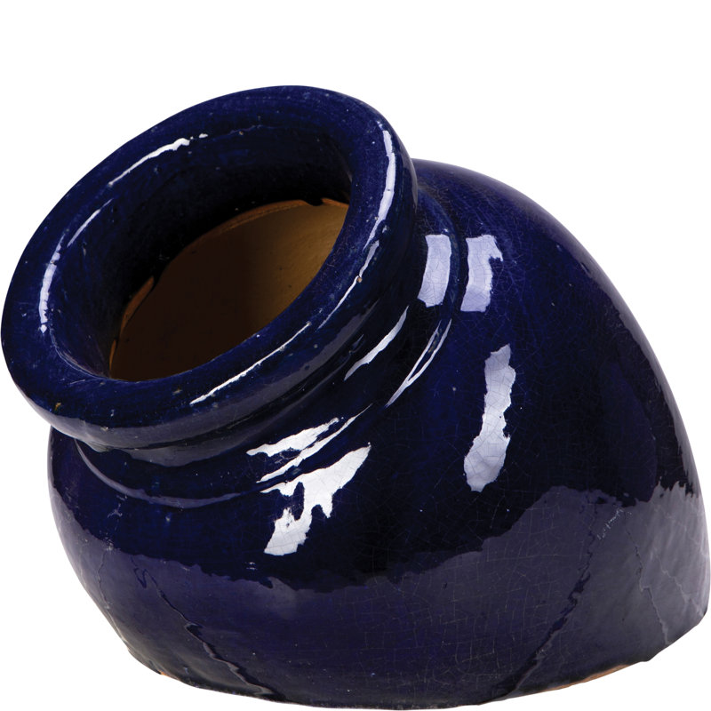 15 in. Pompeii Vase - Cobalt Blue, BlackCobalt Blue