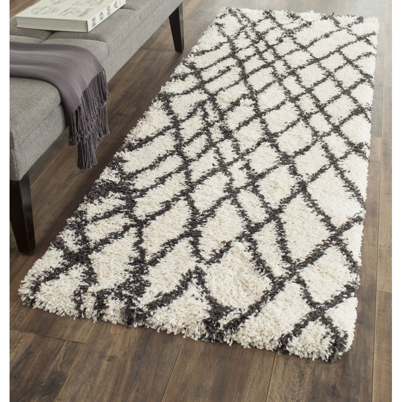 Tapis à poils longs Sgb-Belize, Tapis de couloir 2 pi 3 po x 9 pi