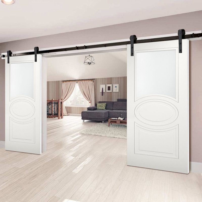 Porte standard en verre givré Mela, 32 po x 80 po