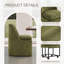 Chaise rembourrée avec housse lavable et roulettes-370145915