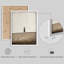 Art mural encadré arbre minimal dans un champ, impression de paysage moderne aux tons neutres pour un décor minimaliste ou scandinave-112375287-112375291