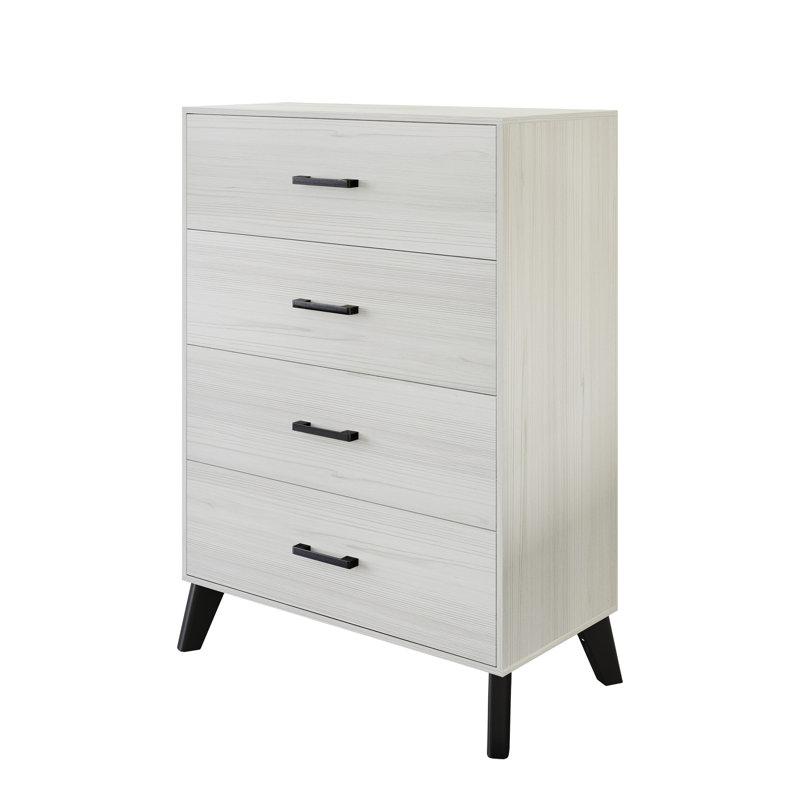Jeweldine 29.53'' W 4 - Drawer Dresser, Light Gray