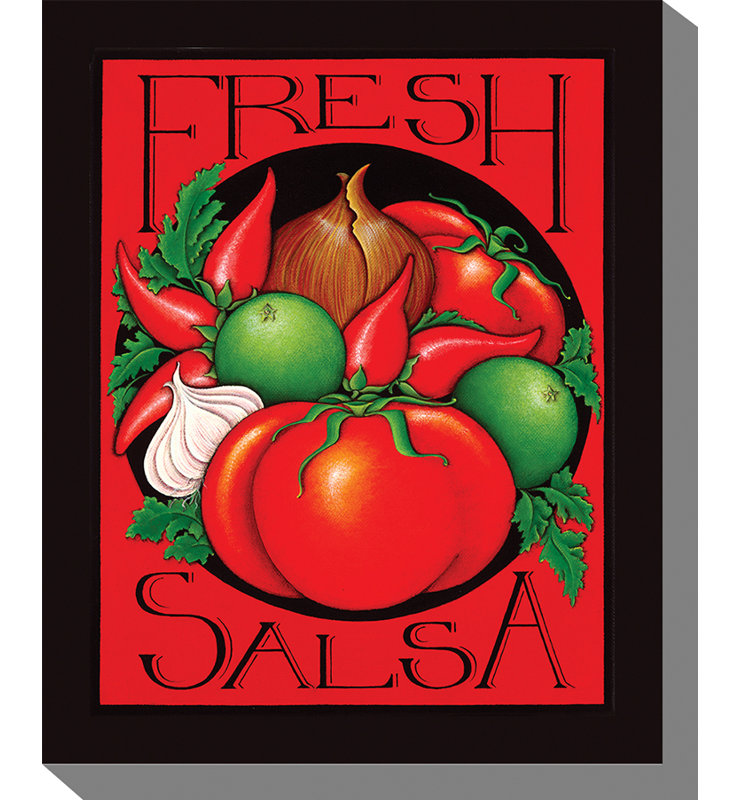 Salsa, impression sur toile tendue encadrée