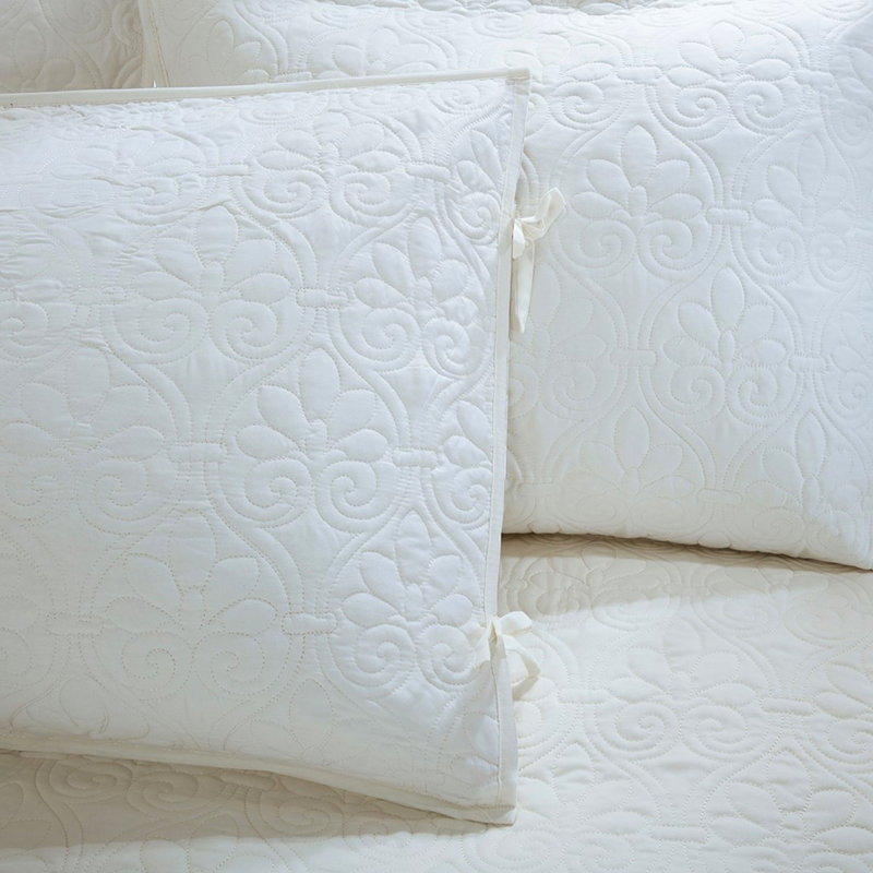 Housse de lit de jour réversible, blanche, 6 pièces, compatible avec matelas simple, rembourrage en coton, housse, 3 taies d'oreiller, coussin décoratif, literie lavable à la machine incluse