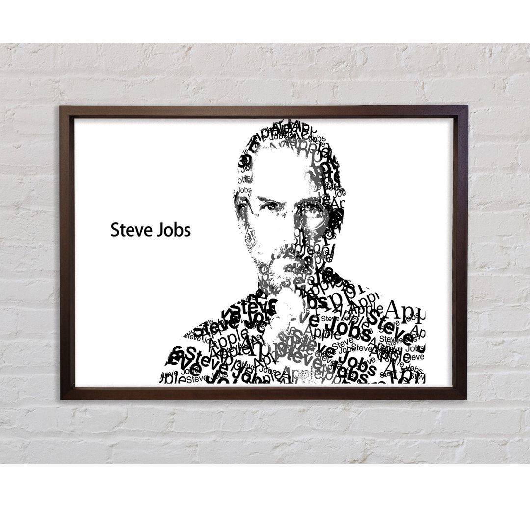 Apple Steve Jobs - Einzelner Bilderrahmen Kunstdrucke auf Leinwand